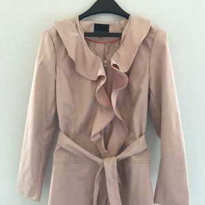 Cynthia Rowley dusty pink satin jacket